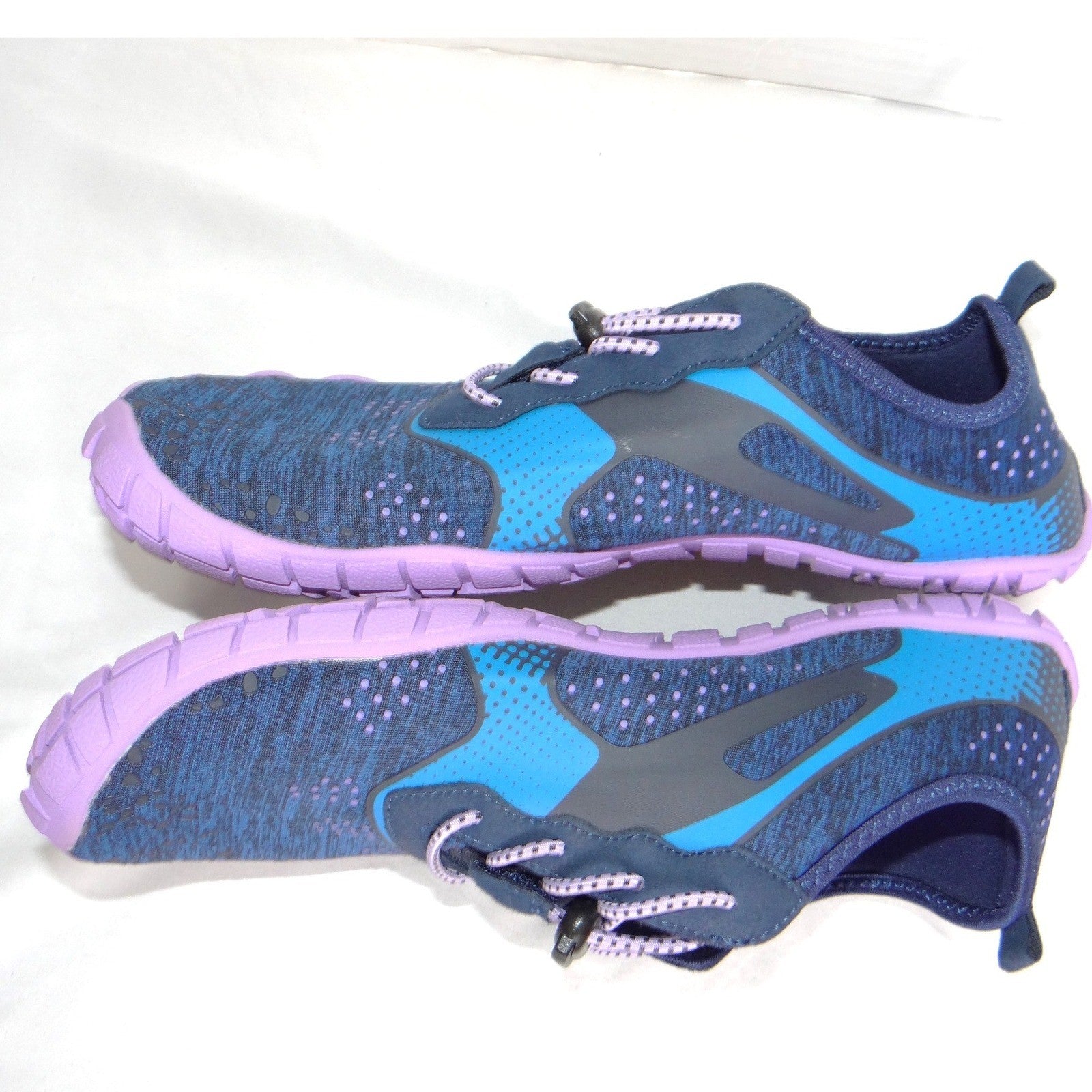 Nortiv 8 TrekLady-1 Women Barefoot Water Shoes Navy Blue Purple Size 10