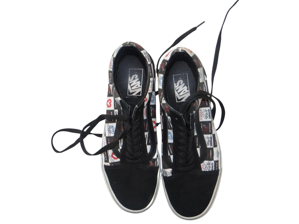 Vans Men's Black and Patterned Sneakers