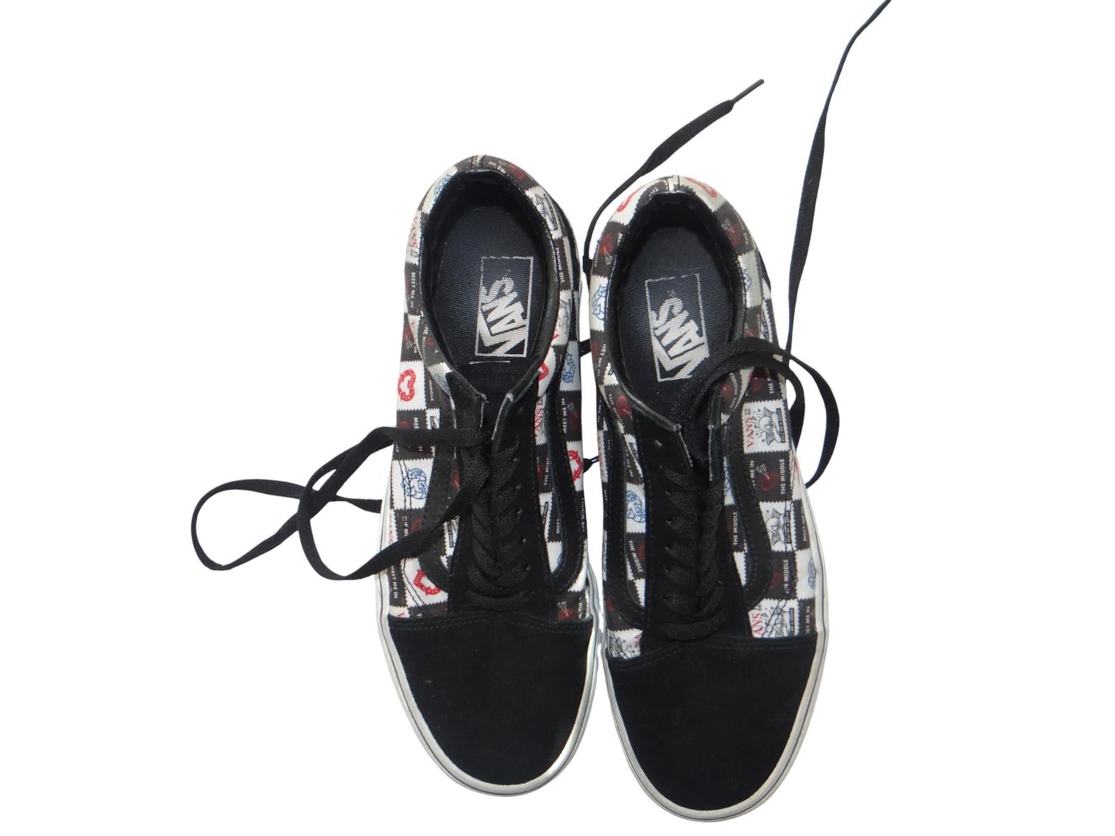 Vans Men's Black and Patterned Sneakers