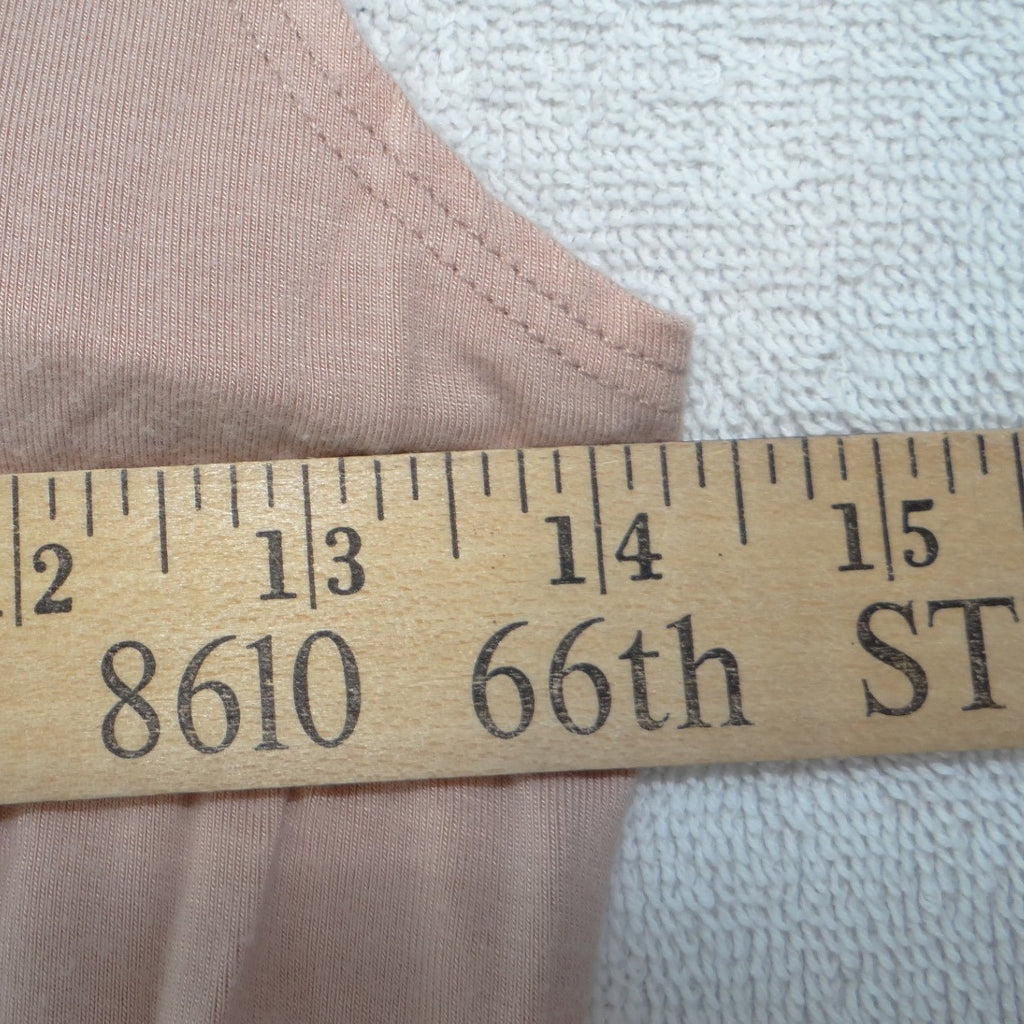 Reformation Jeans Womens Small Blush Pink Wrap Midi Dress Scoop Neck Sleeveless
