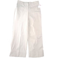 Rachel Zoe Womens Wide Leg Cuffed Trousers Beige High Rise Pants Size 2