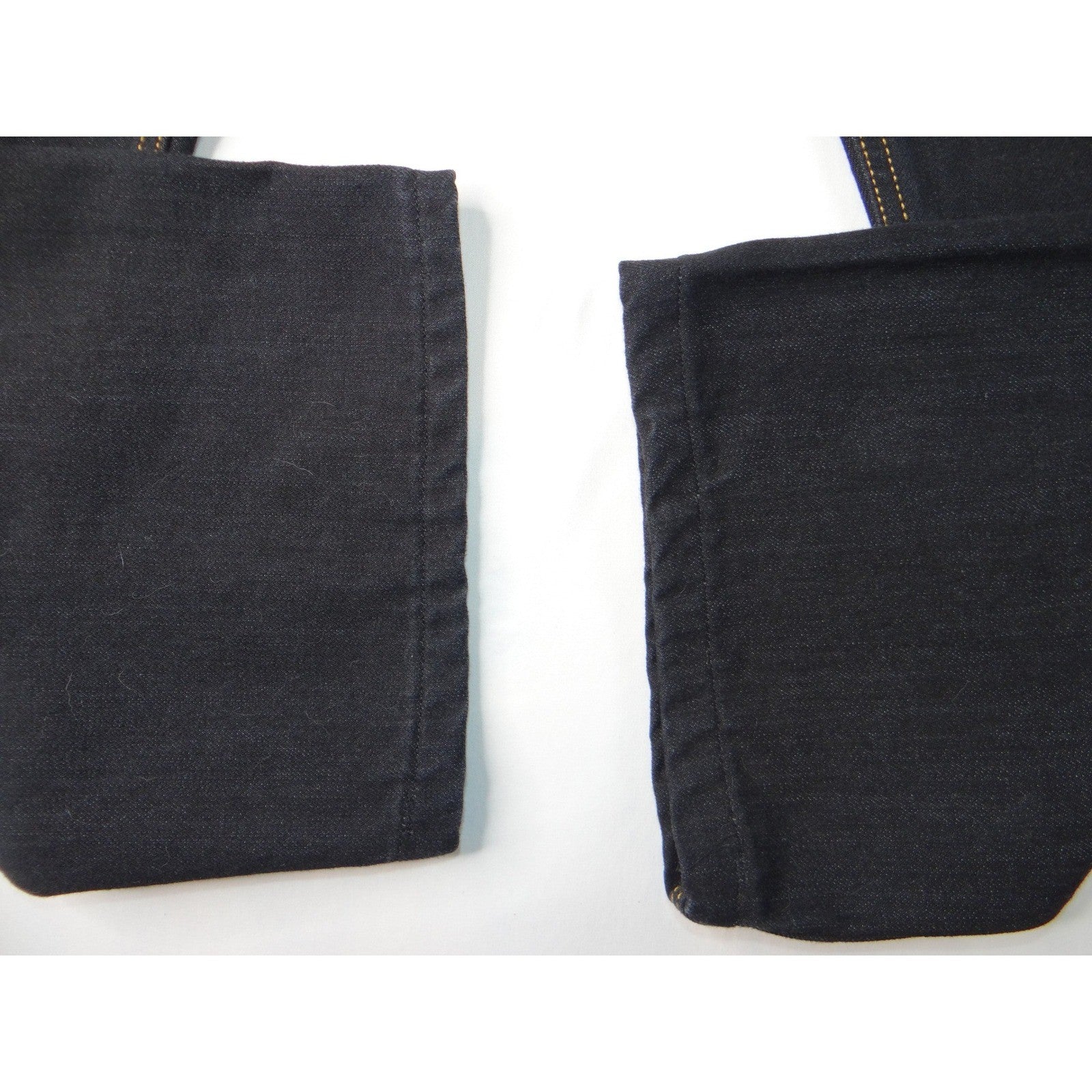 Altered Custom Levi Strauss 505 Mens Black Straight Fit Jeans Size 34x24