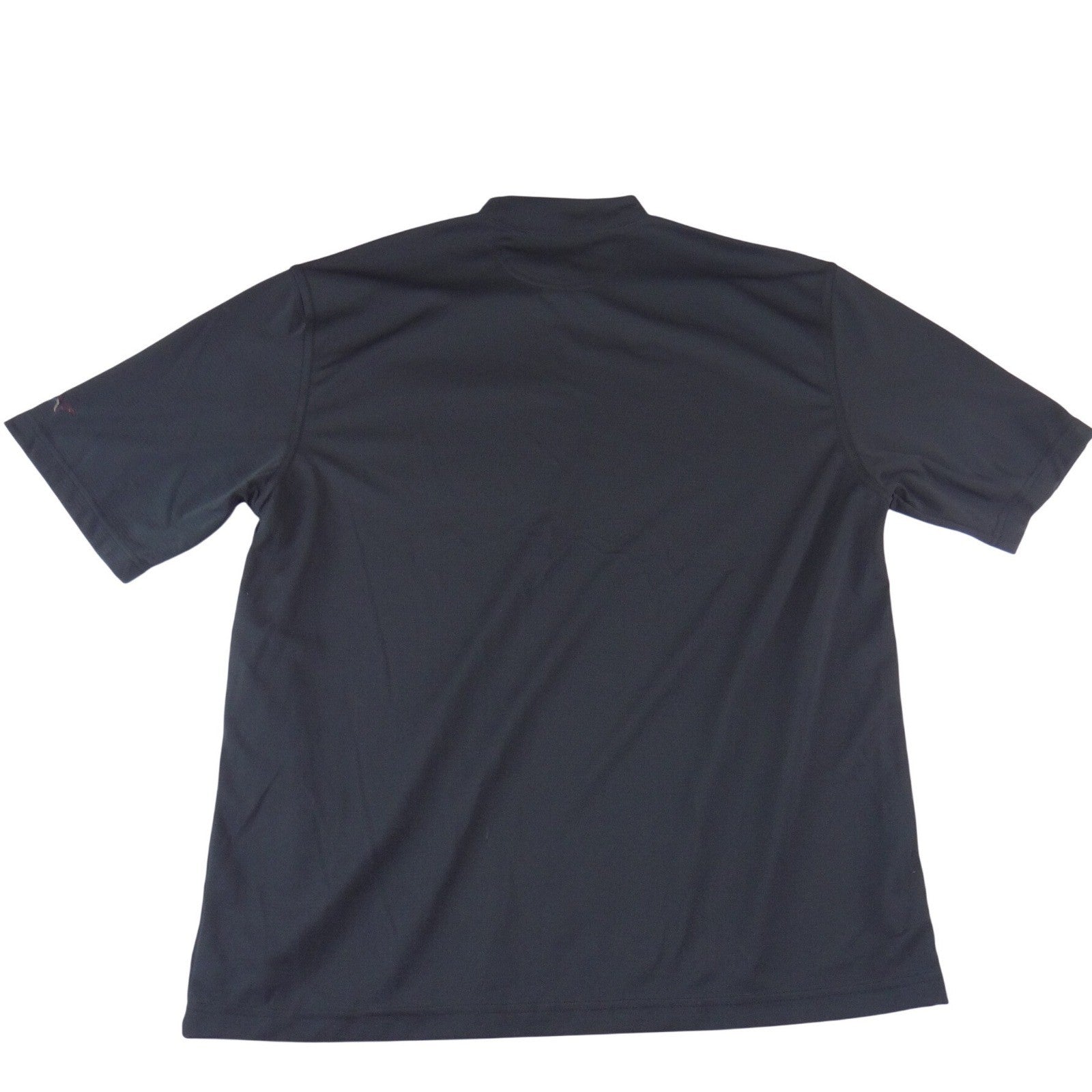 Greg Norman Play Dry Mens XL Black Mock Neck Short Sleeve Golf Performance Shirt