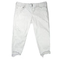 Torrid White Super Soft High Rise Cropped Jeggings Raw Hem Size 26R