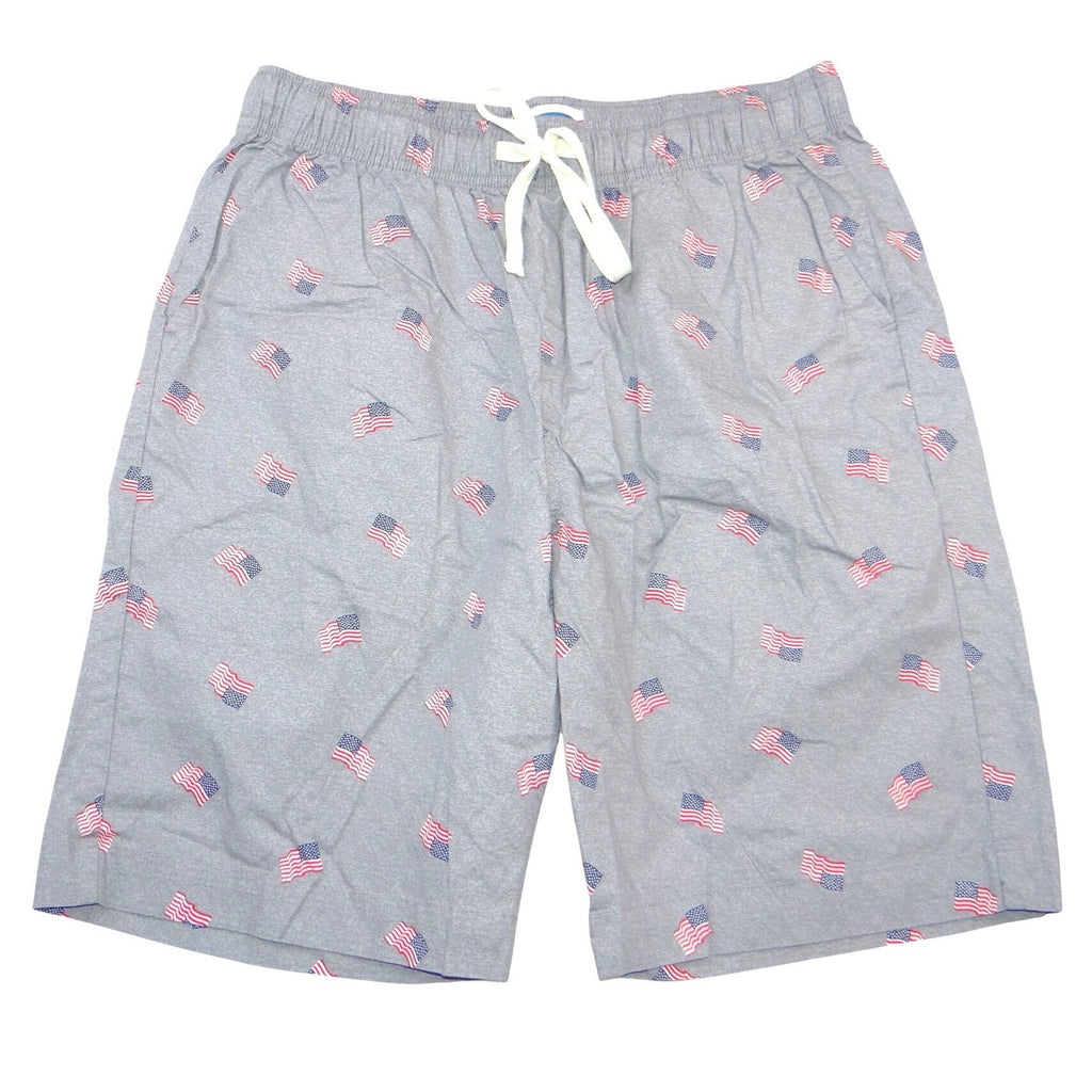 Old Navy Womens Small Gray American Flag Pajama Shorts Patriotic