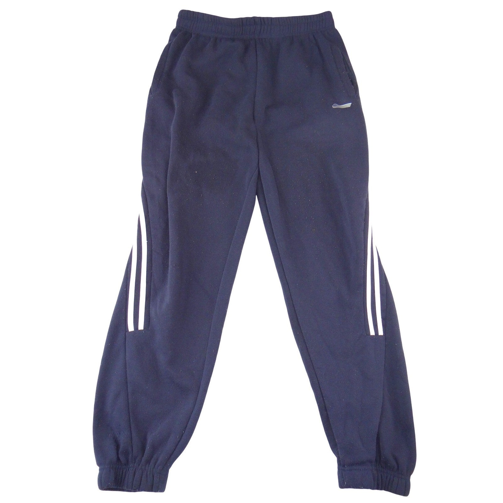 Athletico Mens Navy Blue Fleece Joggers Striped Sweatpants Size L
