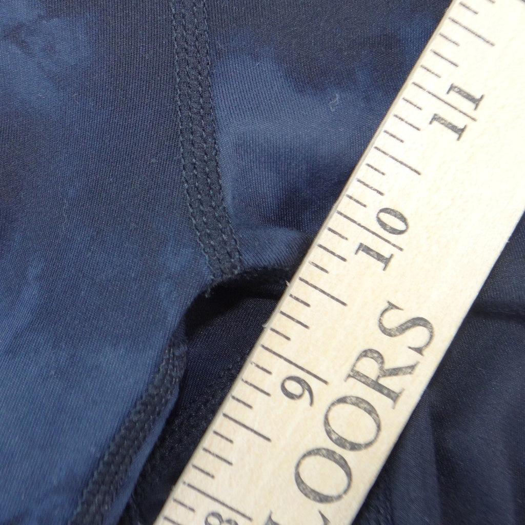 90 Degree by Reflex Womens XS Tie Dye Biker Shorts Navy Black High Rise Pockets