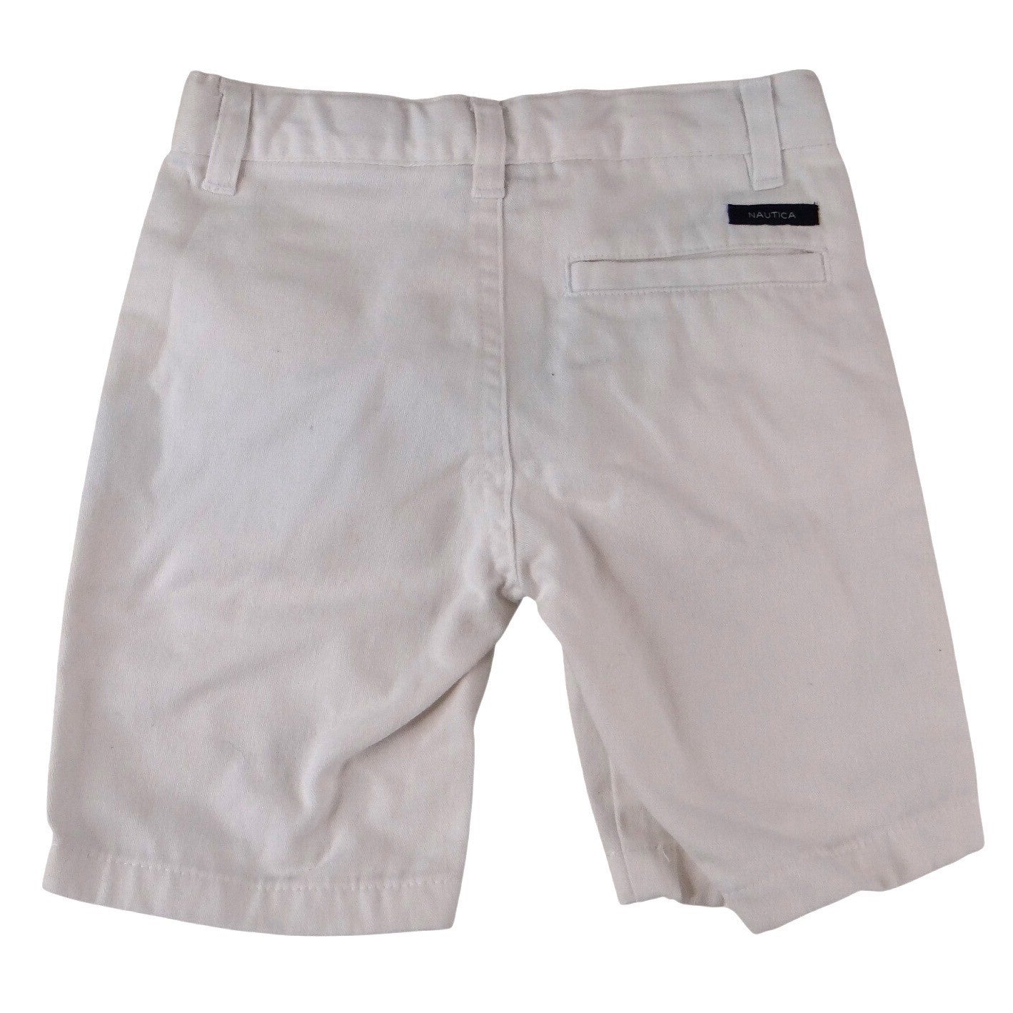 Nautica Womens White Twill Chino Shorts Size 3T Mid Rise Solid Casual