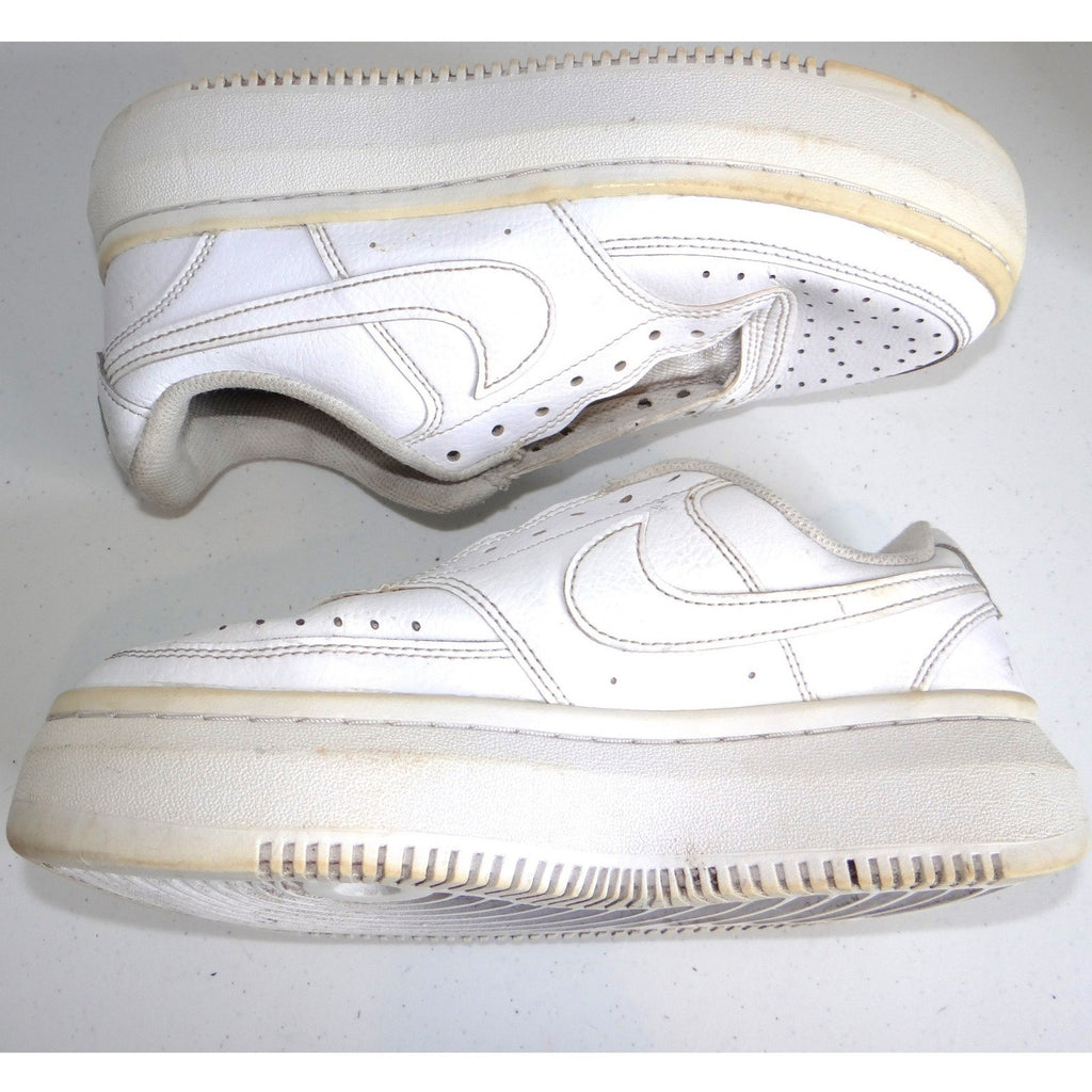 Nike Court Vision Alta Womens 8 White Platform Sneakers Rainbow Logo