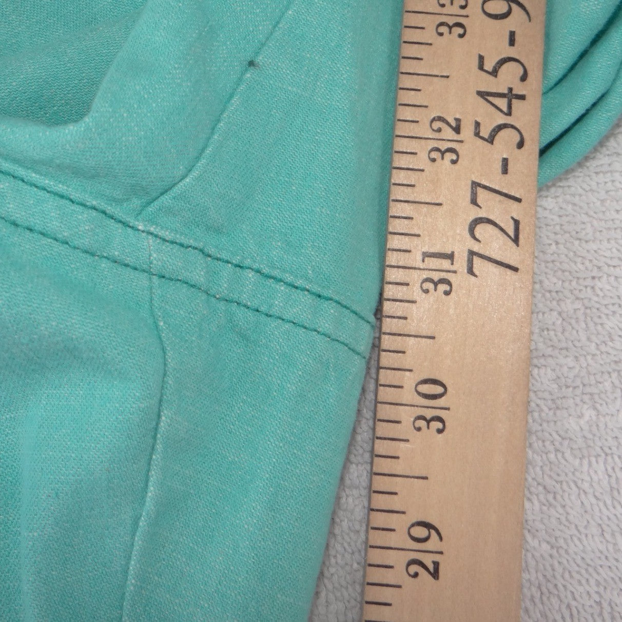 NWT-Jones Wear Sport Women Teal Green Wide Leg Cotton Pants 100% Cotton Size 16