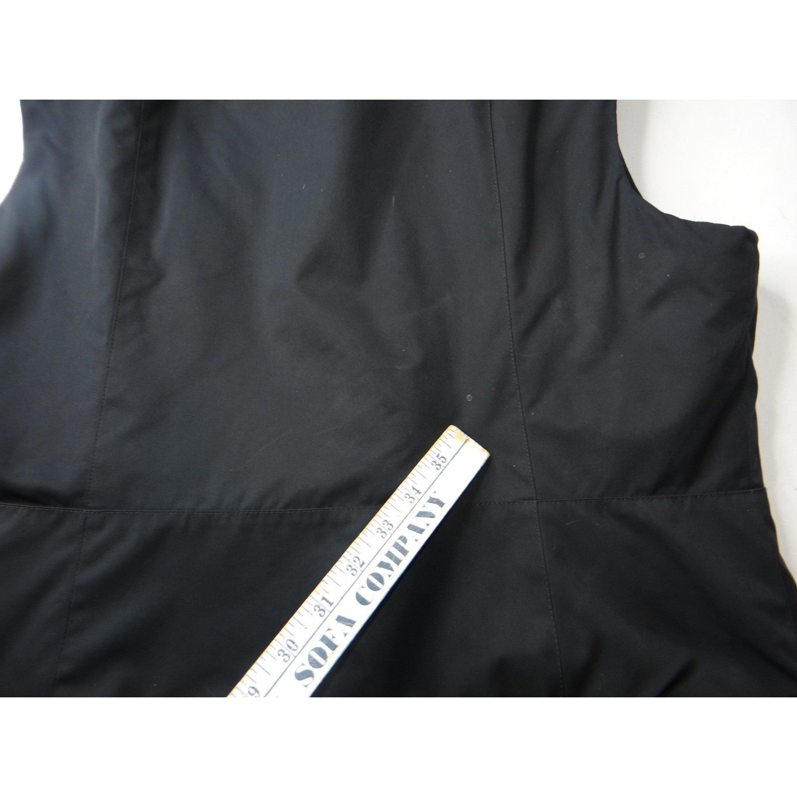 Ann Taylor Petites Black Faux Fur Collar Zip Vest Women Size LP
