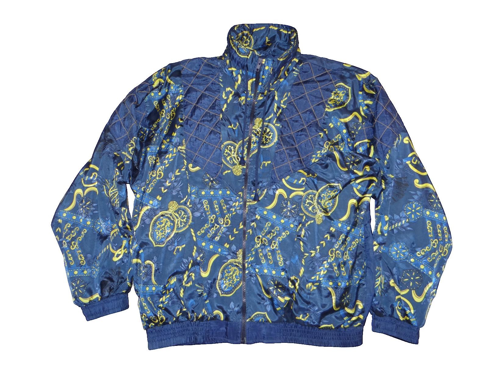 VINTAGE NWT Lauren Brooke Quilted Patterned Blue Jacket