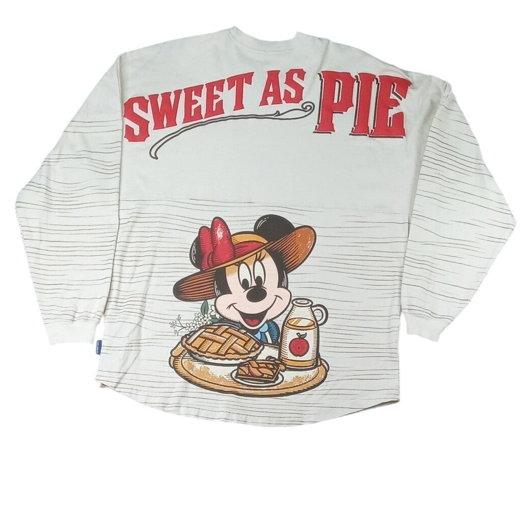 Vintage Disney Over-Sized Long Sleeve TShirt Minnie Mouse Sweet As Pie Womens L