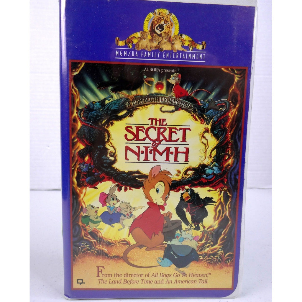 The Secret of NIMH VHS 1982 Don Bluth MGM/UA Home Video Clamshell M210211