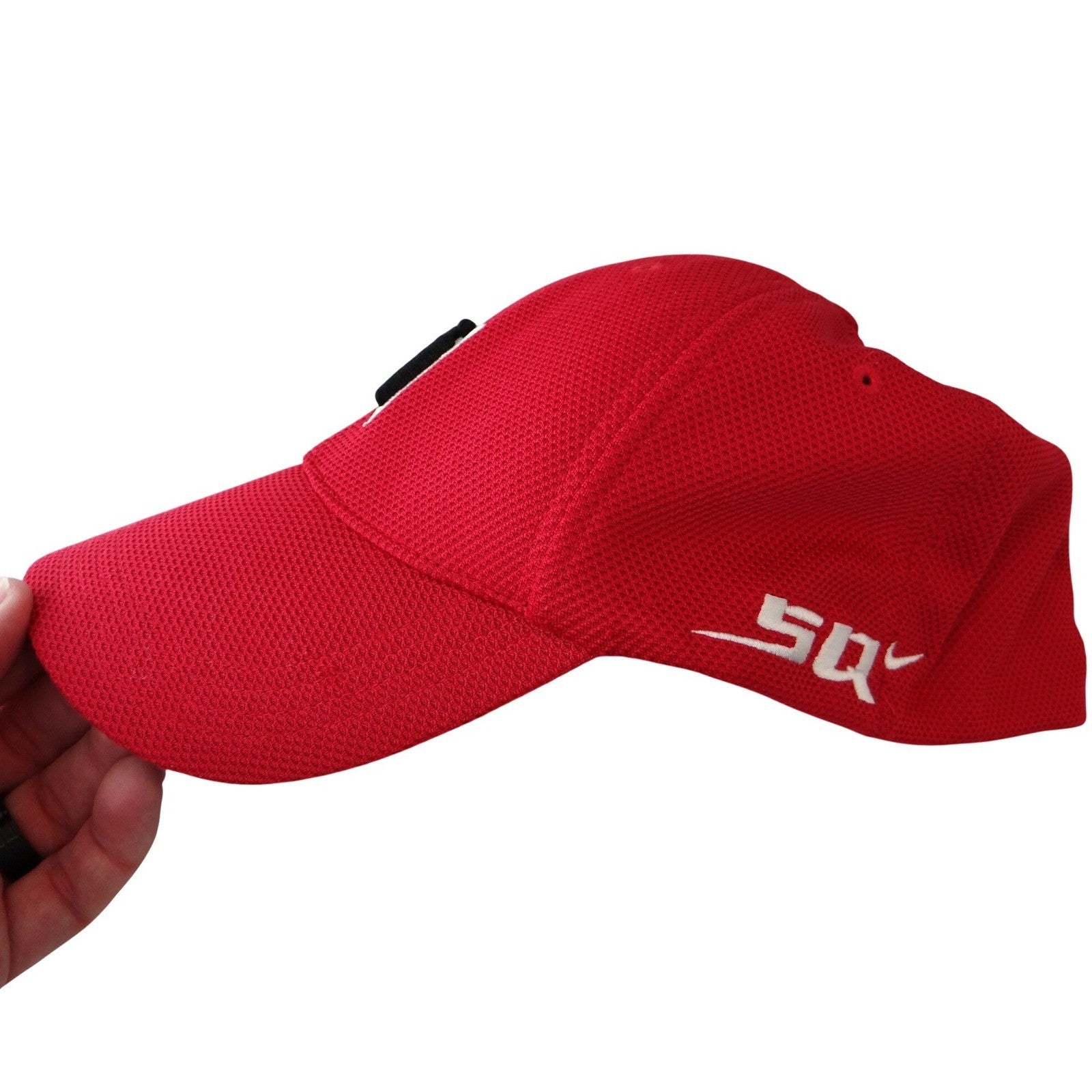 Nike Golf Tiger Woods TW Hat Red NikeFit DRY SQ Nike ONE Baseball Cap
