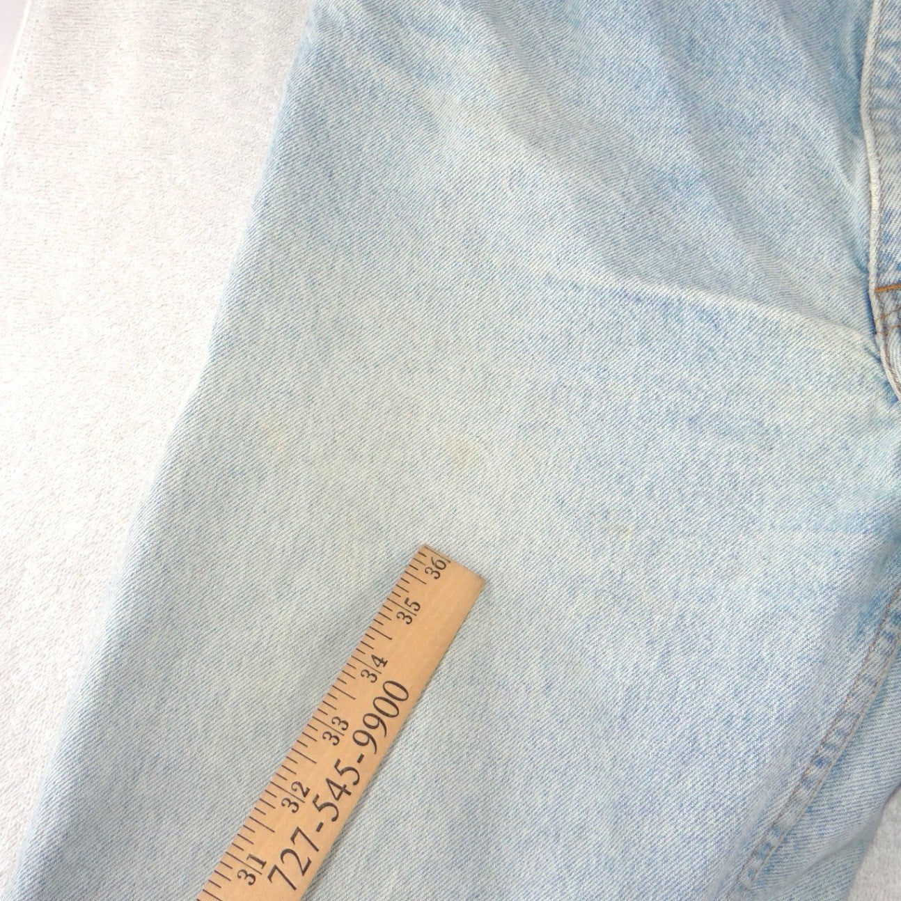 Vintage Levis Orange Tag Jeans Mens 36x34 Light Wash Straight Leg Made in USA