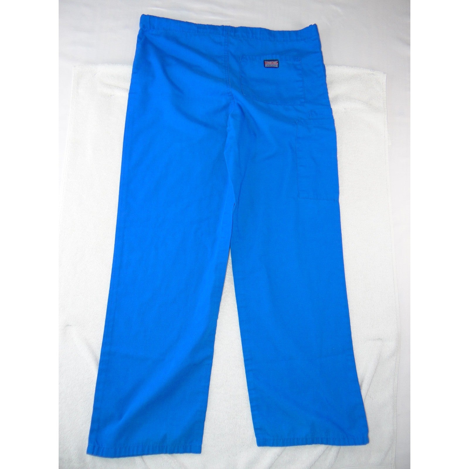 Cherokee Workwear Royal Blue Scrub Pants XS Drawstring Cargo Medical Uniform