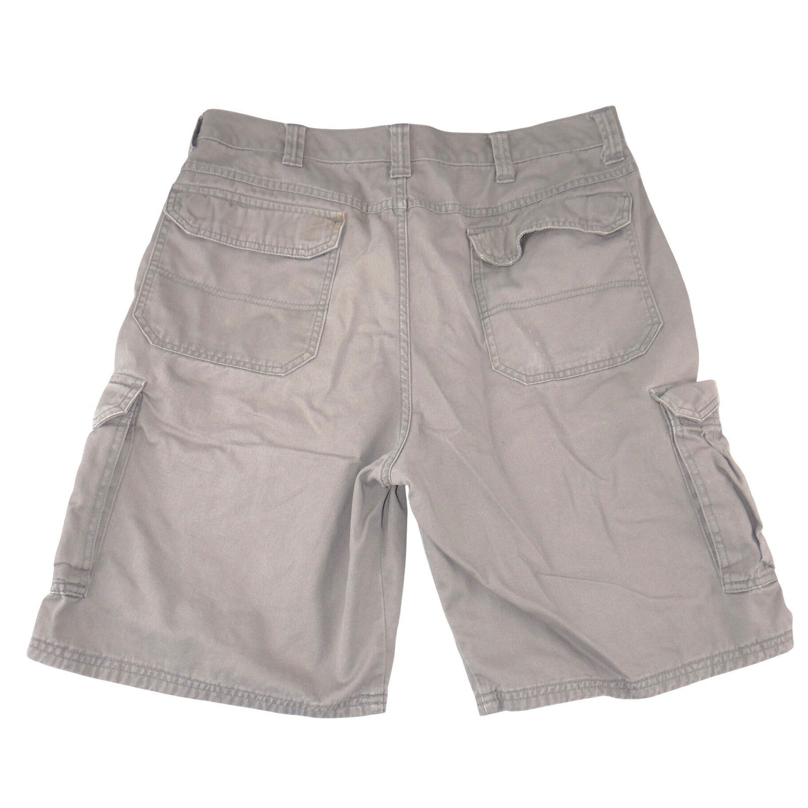 Old Navy Mens Cargo Shorts Grey Cotton Twill Relaxed Fit Size 36