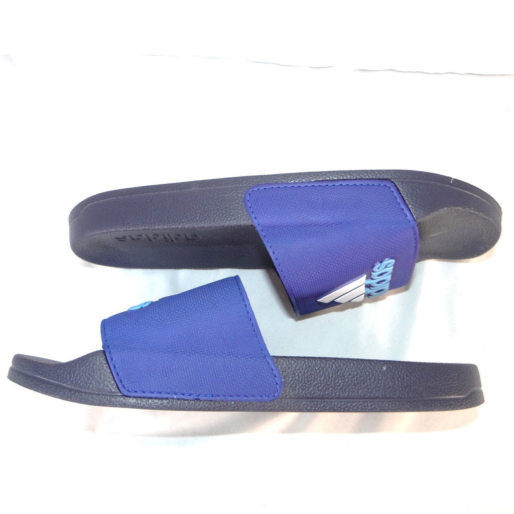 Adidas Adilette Shower Slides Blue Navy Kids Sandals Size 5