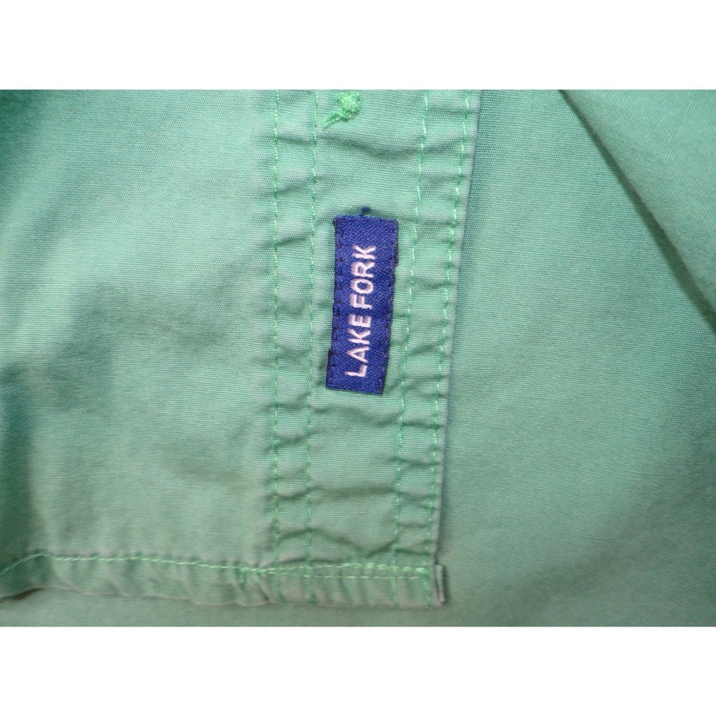 Magellan Sportswear Men's Green Short Sleeve Button Up Fishing Shirt Size L