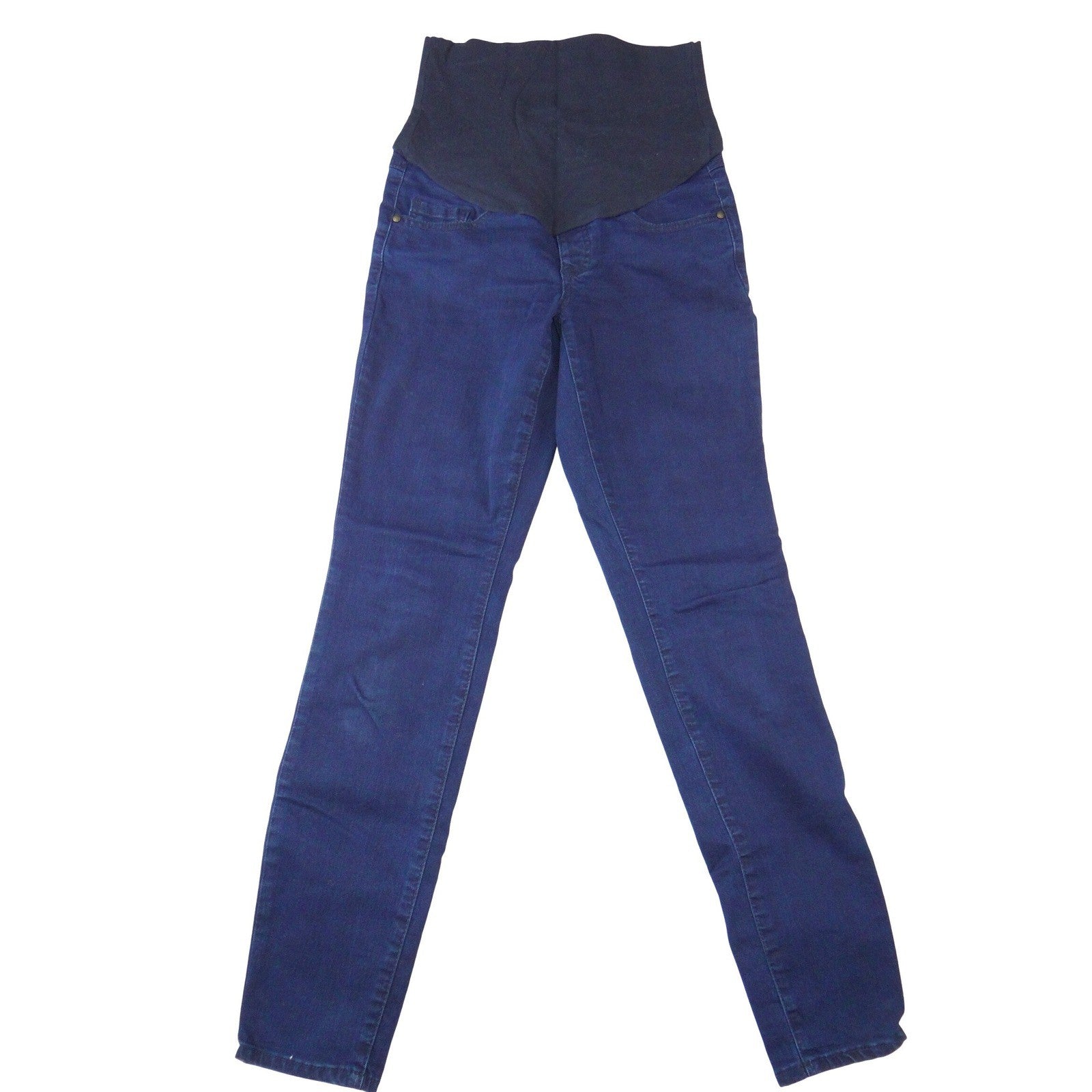 Thyme Maternity Slim Fit Jeans Blue Over Belly Panel XS/TP