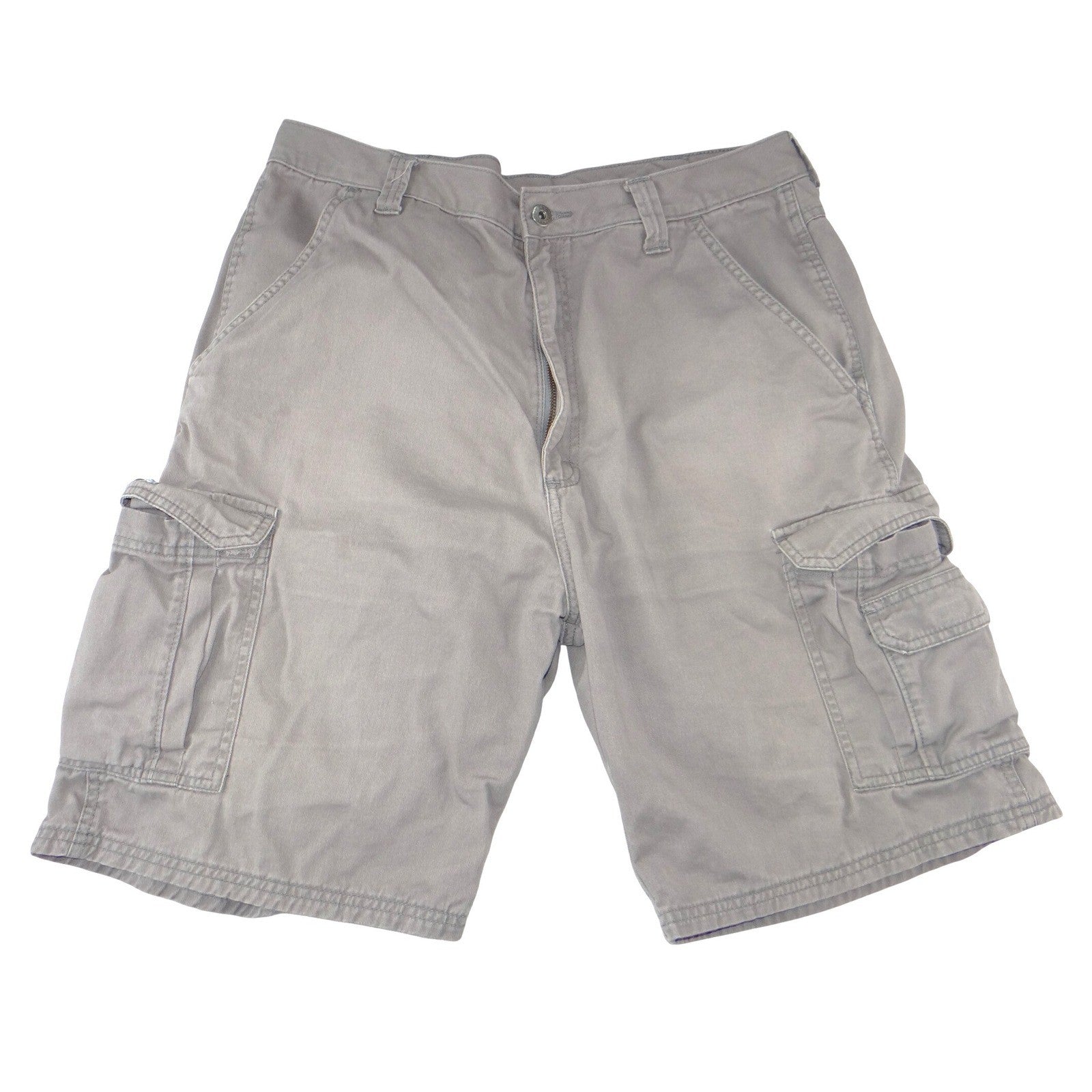 Old Navy Mens Cargo Shorts Grey Cotton Twill Relaxed Fit Size 36