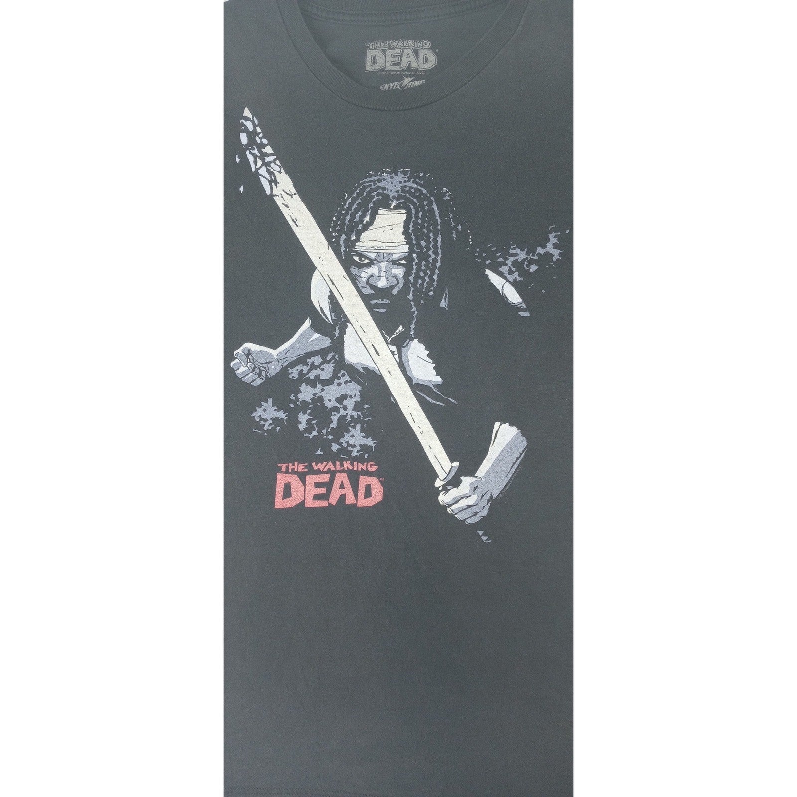 2013 The Walking Dead T Shirt Michonne Graphic Print Black 2X Cotton