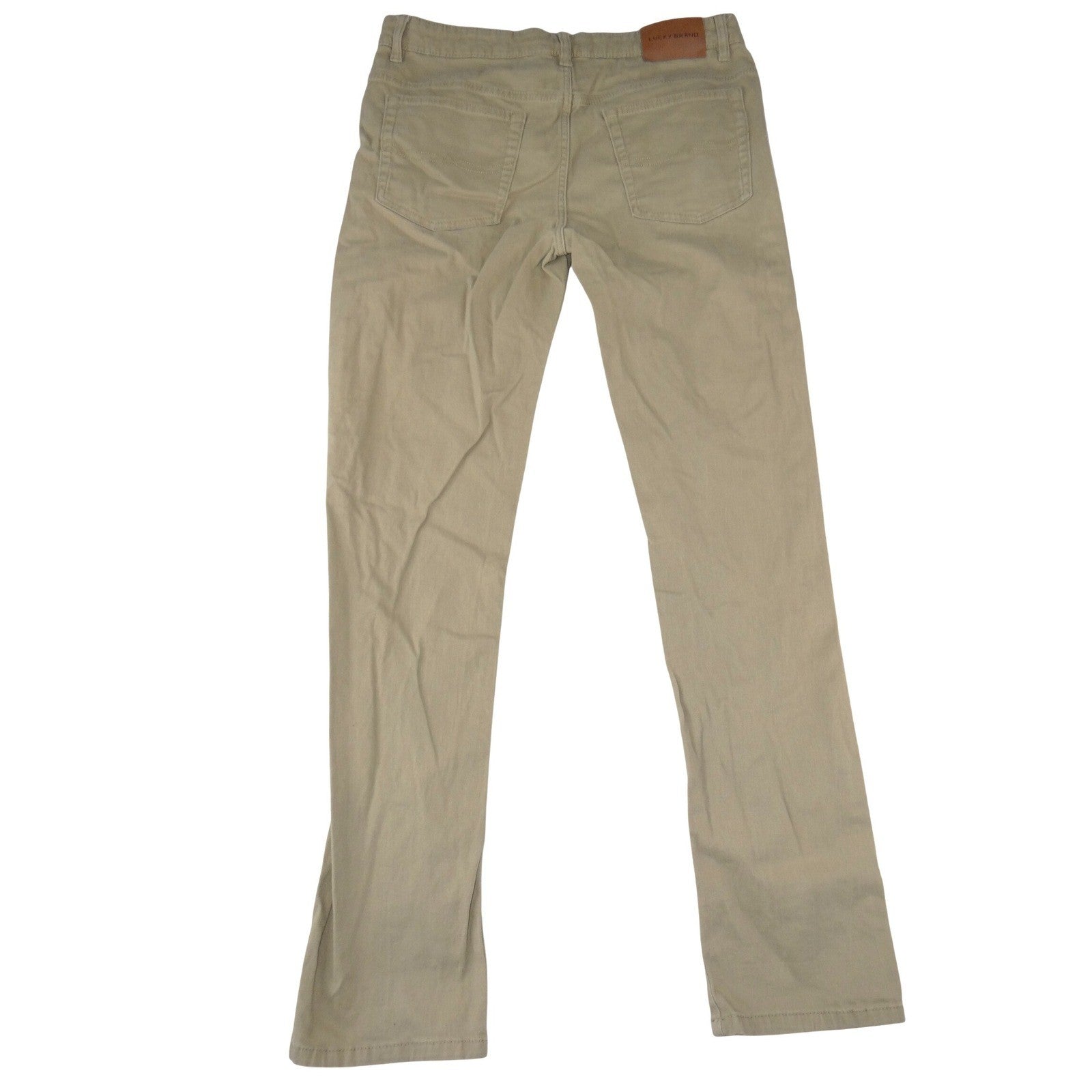 Lucky Brand Mens Authentic Skinny Stretch Tan Khaki Pants 31x31