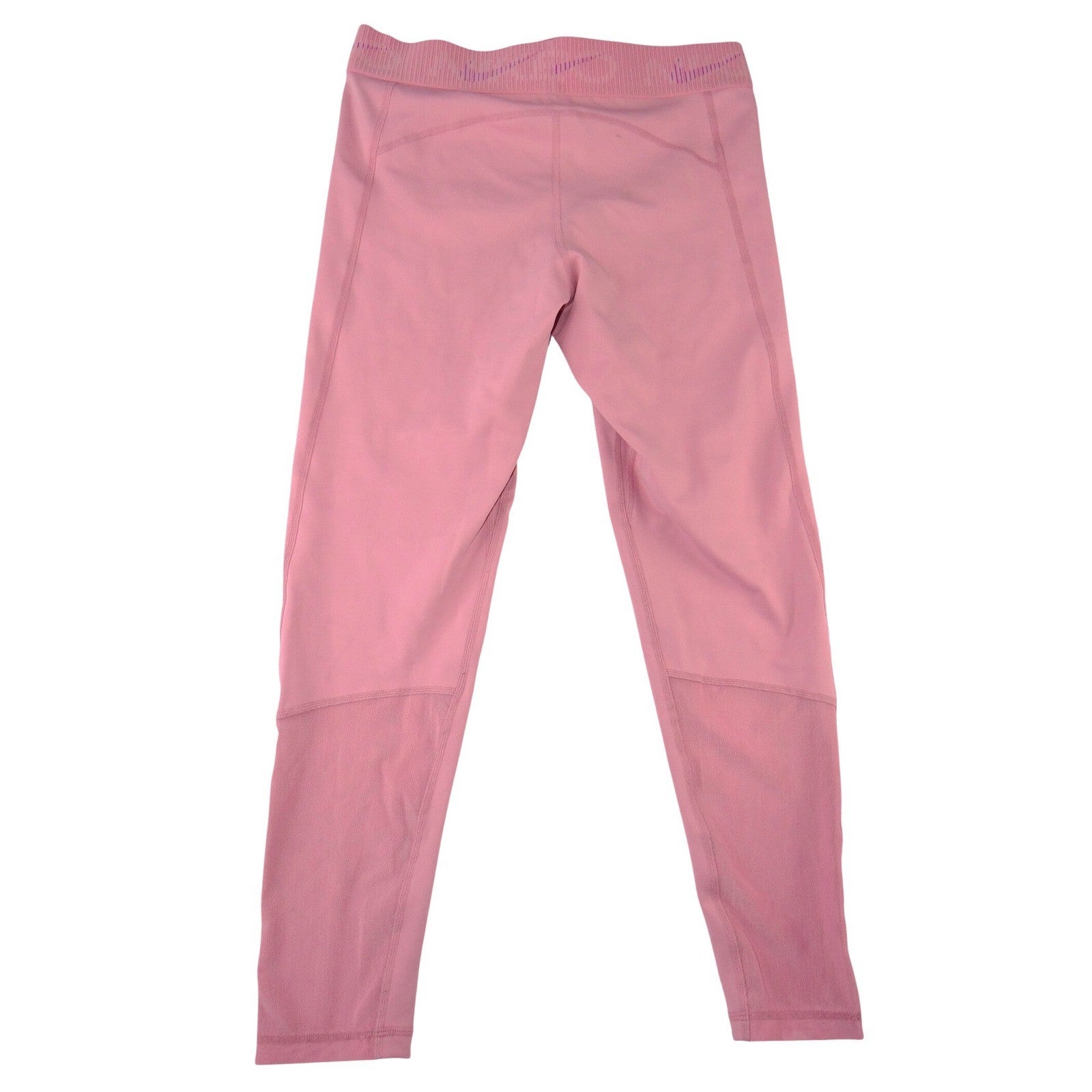 Nike Dri-FIT Womens Pink High Rise Mesh Panel Performance Leggings Size L