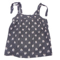Sonoma Goods For Life Womens Medium Tie Shoulder Dash Print Camisole Top Black