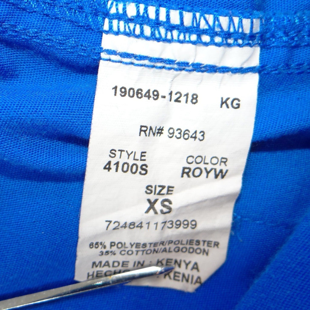 Cherokee Workwear Womens Royal Blue Scrub Pants Drawstring Cargo XS Petite