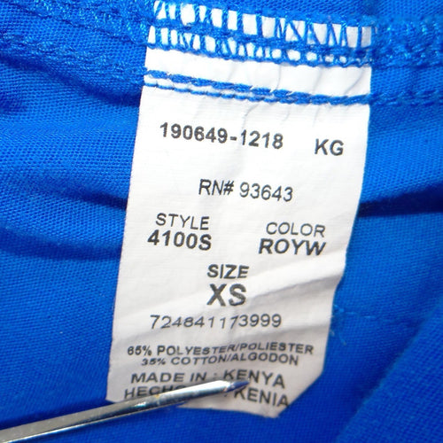 Cherokee Workwear Womens Royal Blue Scrub Pants Drawstring Cargo XS Petite