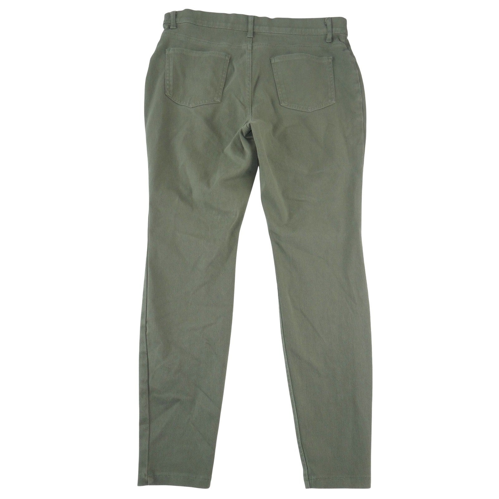 Time and Tru Womens XL 16-18 Olive Green High Rise Stretch Pull On Jeggings
