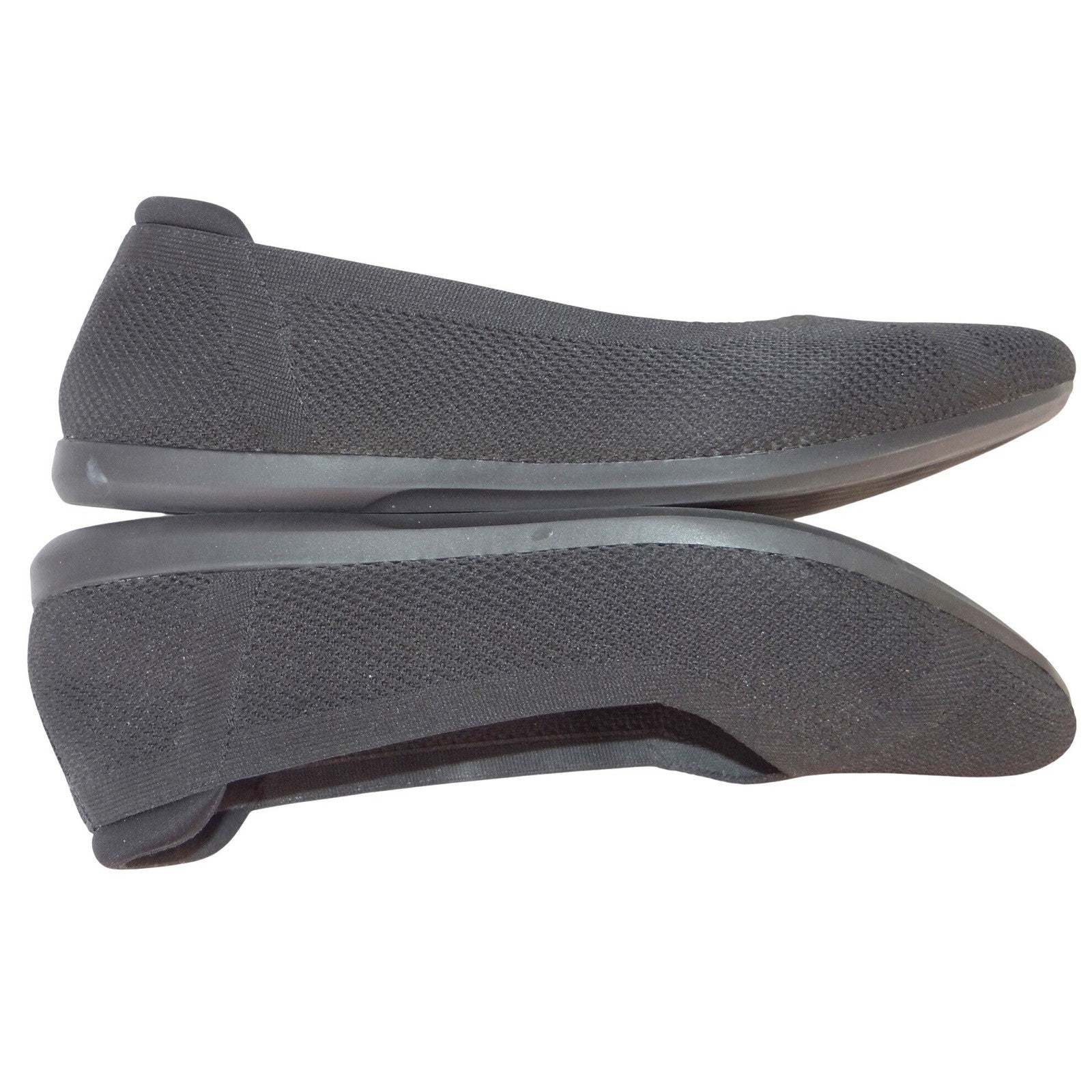 Clarks Cloudsteppers Step June Shell Black Knit Ballet Flats Womens Size 9 M