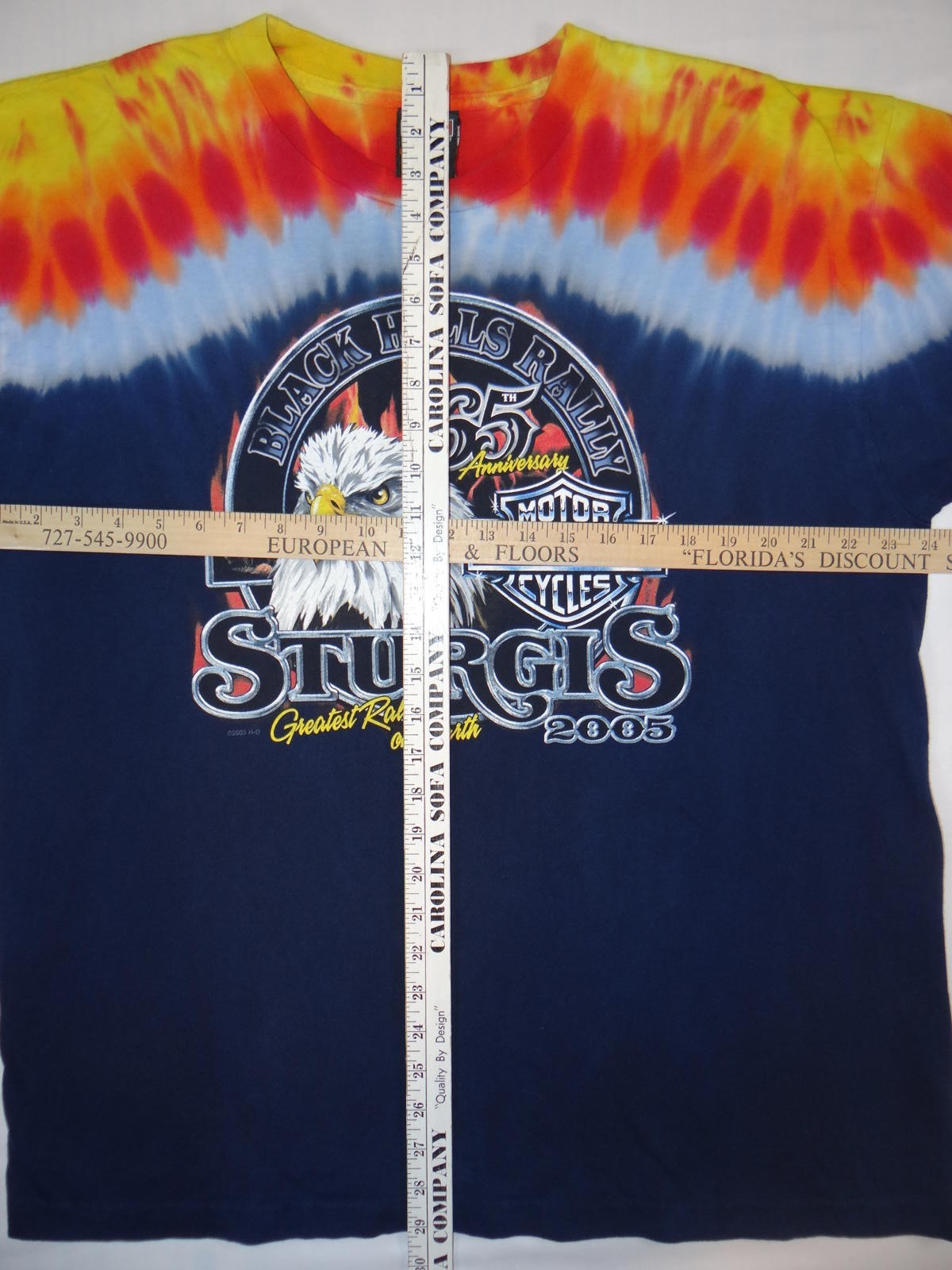 Vintage 2005 Harley-Davidson Sturgis Rally Tie-Dye T-Shirt